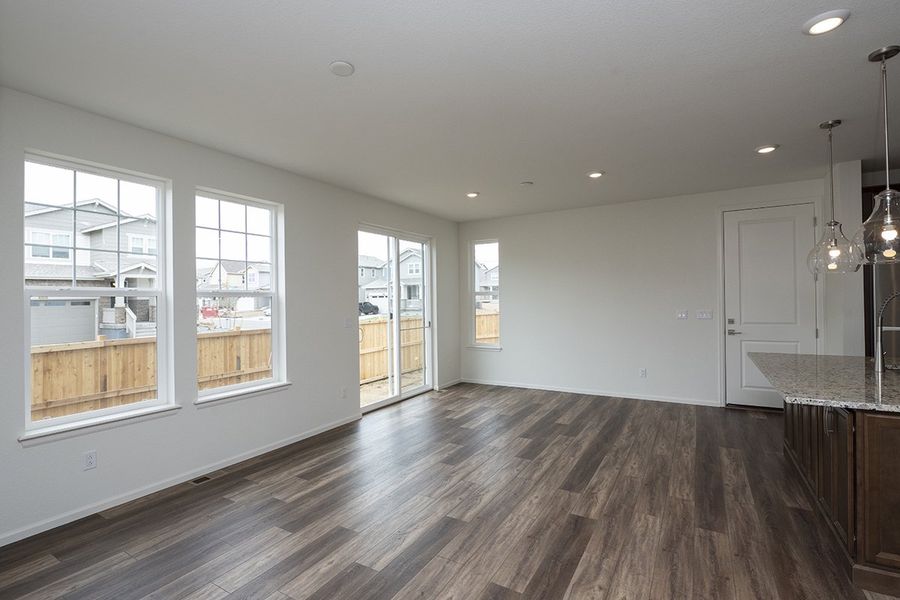 Representative unfurnished interior of a home built from the 1964 by KB Home in Windler Midtown Villas, Aurora (Image 4).