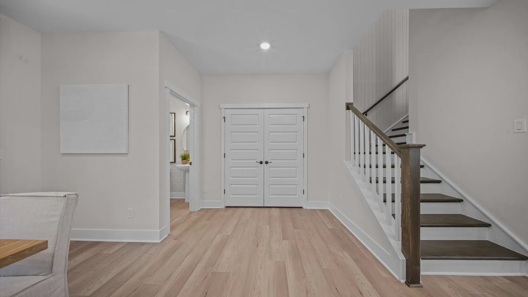 Furnished interior view inside a new home in Bayberry, Raleigh (Image 31). Furnished interior view inside a new home in Bayberry, Raleigh (Image 31).