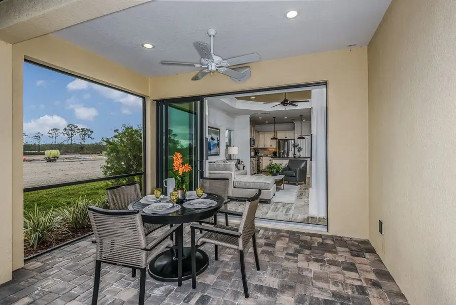 Representative exterior details of a home built from the Tidewater 2 by Neal Communities in Vicenza, Venice (Image 4).