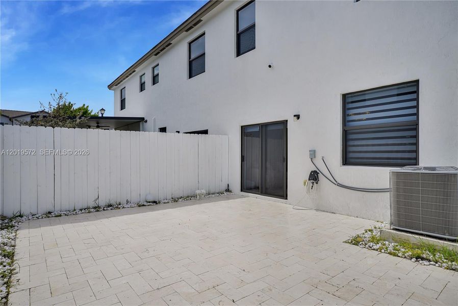 Exterior details and patio area of a home in , Miami (Image 25). Exterior details and patio area of a home in , Miami (Image 25).