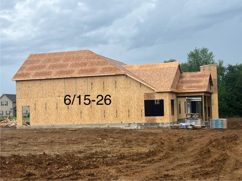 In-progress construction of a new home in Brewer Point, Murfreesboro, TN (Image 7).