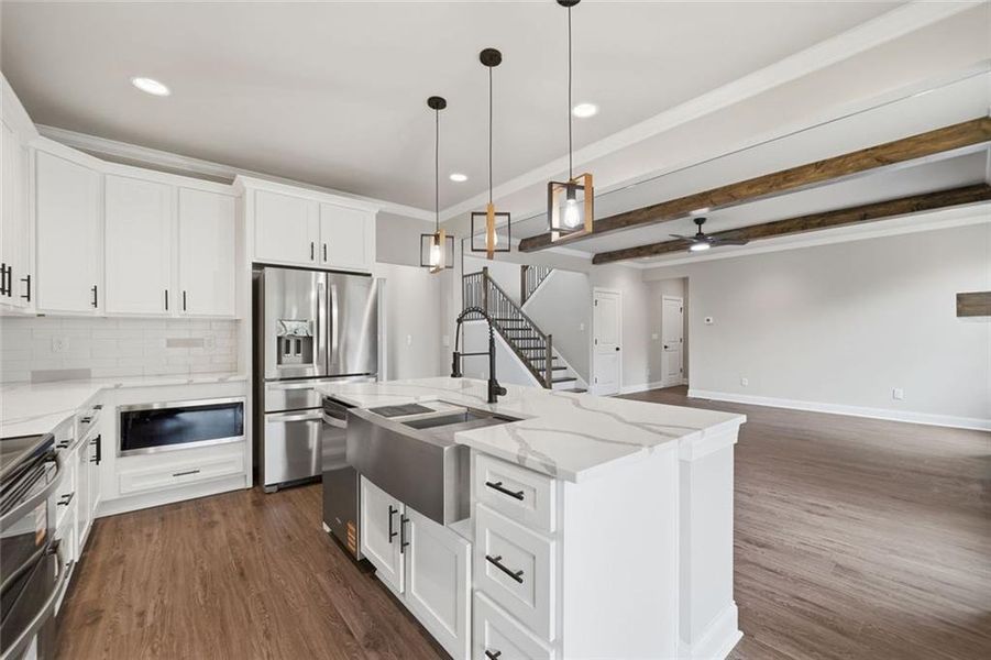 Furnished interior view inside a new home in , Dawsonville (Image 20).