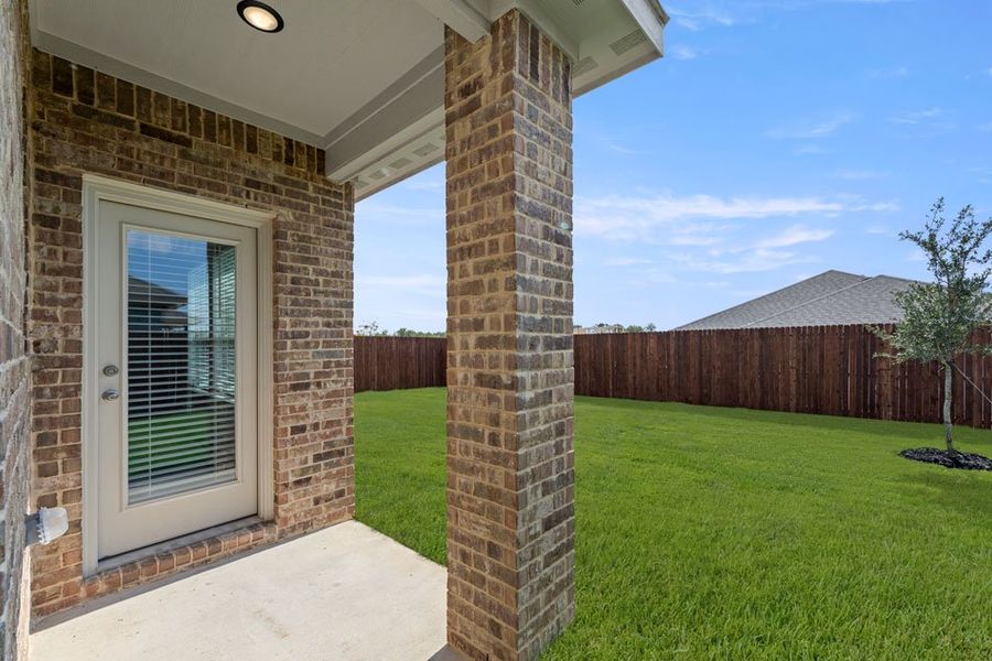 Front exterior of a new home in Northspur, Terrell, TX, highlighting curb appeal (Image 27). Front exterior of a new home in Northspur, Terrell, TX, highlighting curb appeal (Image 27).