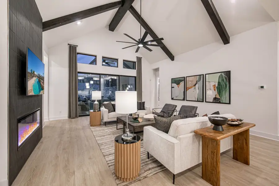 Furnished interior view inside a new home in Sweetwater, Austin (Image 9).