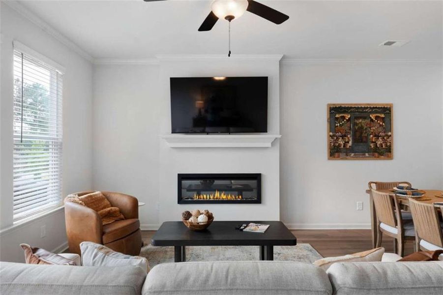Furnished interior view inside a new home in , Cedartown (Image 46).