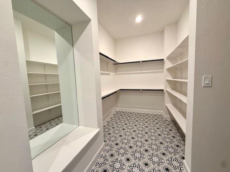 Dual closets for him and her that open into the utility room! Dual closets for him and her that open into the utility room!