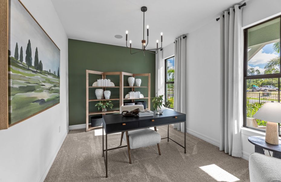 Furnished interior view inside a new home in The Strand at Cedar Grove, North Port (Image 7).