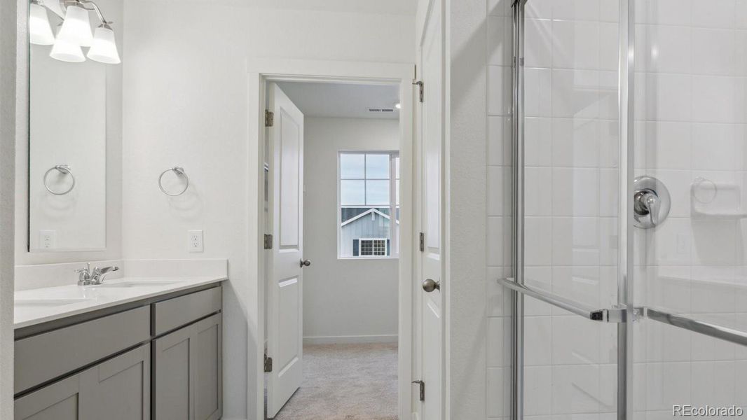 Furnished interior view inside a new home in Silver Peaks, Lochbuie (Image 9).