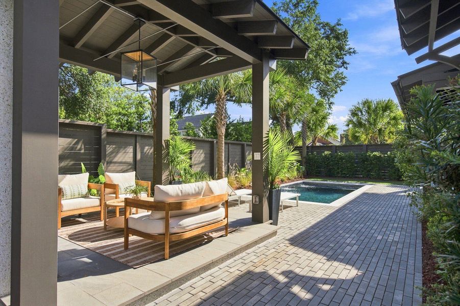 Exterior details and patio area of a home in , Mount Pleasant (Image 45).