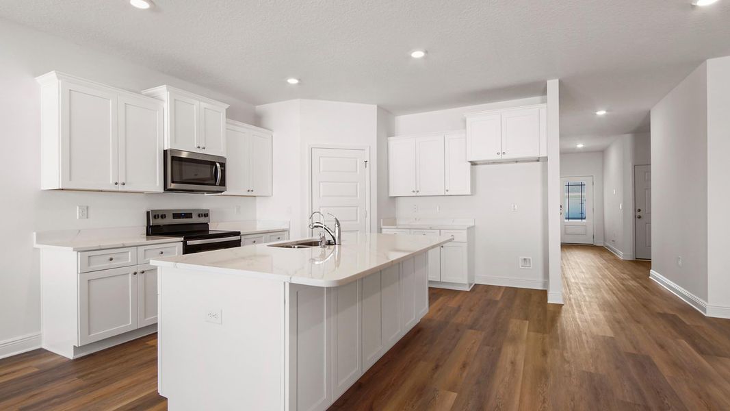 Furnished interior view inside a new home in Bayside at Ward Creek, Panama City Beach (Image 5).