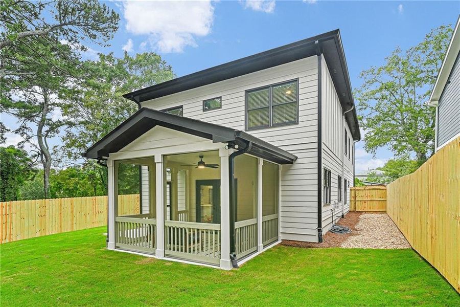 Exterior details and patio area of a home in , Scottdale (Image 34).