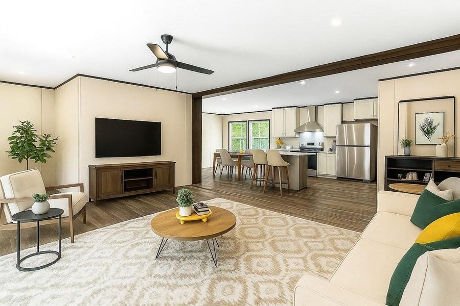 Furnished interior view inside a new home in , Talking Rock (Image 16).