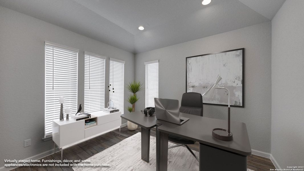 Furnished interior view inside a new home in Weston Oaks 55', San Antonio (Image 8). Furnished interior view inside a new home in Weston Oaks 55', San Antonio (Image 8).