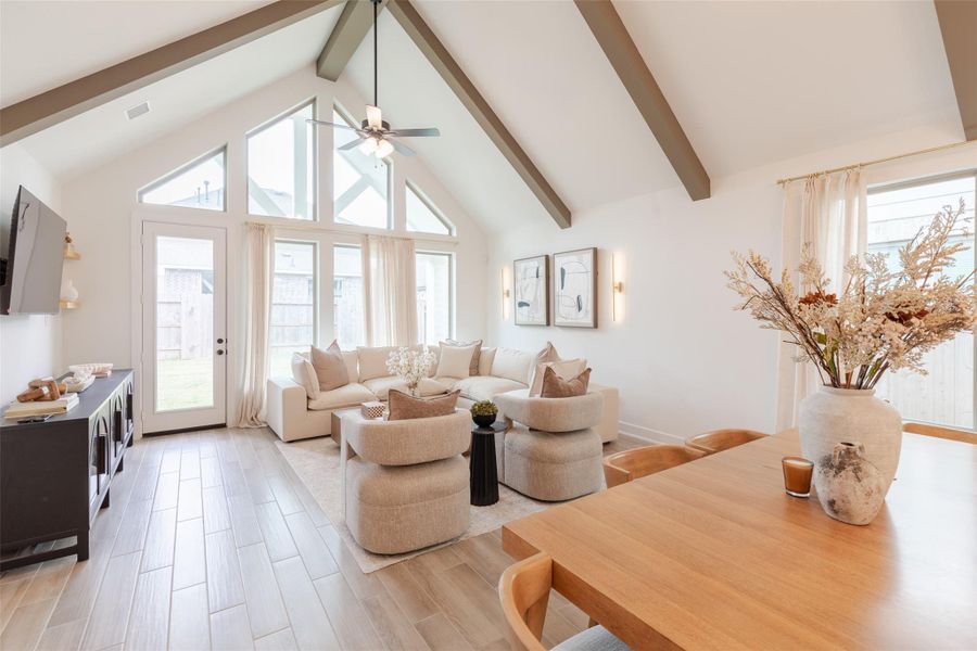 Furnished interior view inside a new home in , New Caney (Image 33).