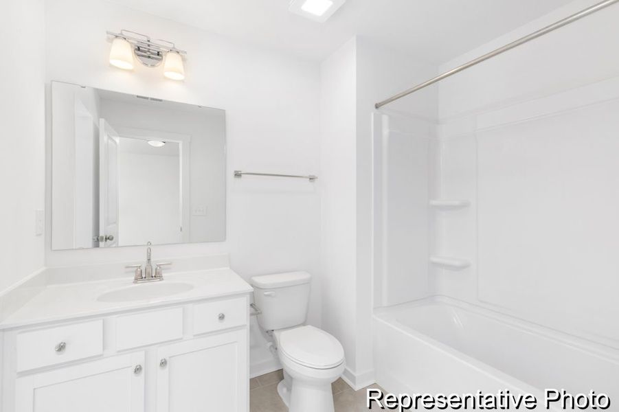 Furnished interior view inside a new home in Copper Ridge at Flowers Plantation, Clayton (Image 15).