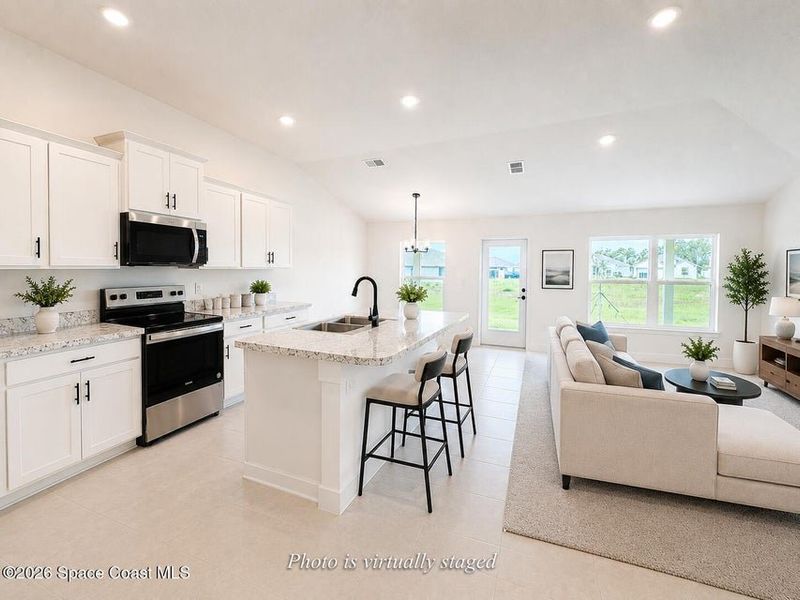 Furnished interior view inside a new home in St. John's Preserve, Palm Bay (Image 6).