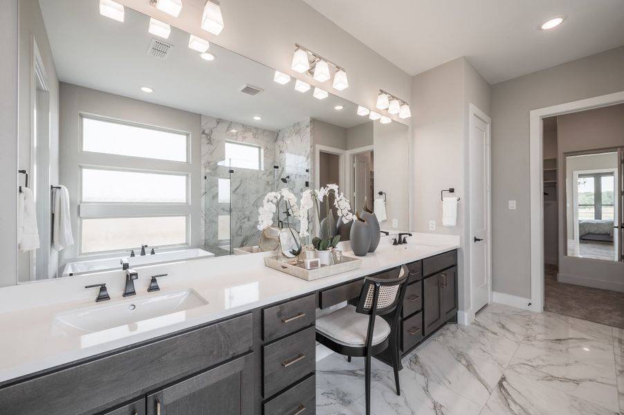 Representative furnished interior of a home built from the Fulbright by Tri Pointe Homes in Pecan Ridge, Fulshear (Image 27). Representative furnished interior of a home built from the Fulbright by Tri Pointe Homes in Pecan Ridge, Fulshear (Image 27).