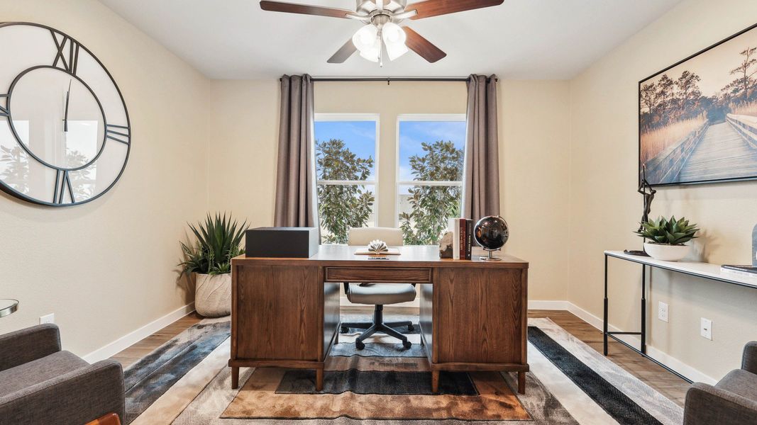 Representative furnished interior of a home built from the Paramount by DRB Homes in Morningside, Josephine (Image 18).