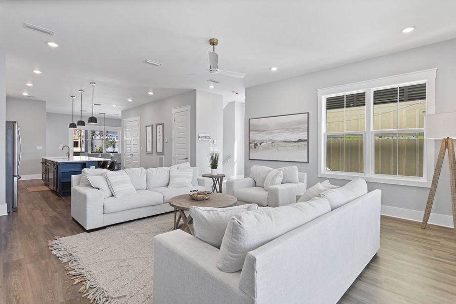 Representative furnished interior of a home built from the The Heron 20 by Brock Built in Twin Palms, Inlet Beach (Image 11).