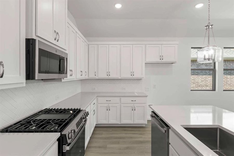 Furnished interior view inside a new home in Coyote Meadows, Anna (Image 8).