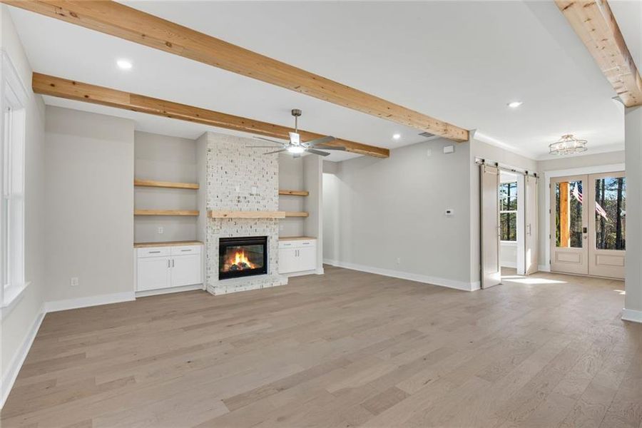 Spacious, unfurnished interior of a new home in , Hiram (Image 52).