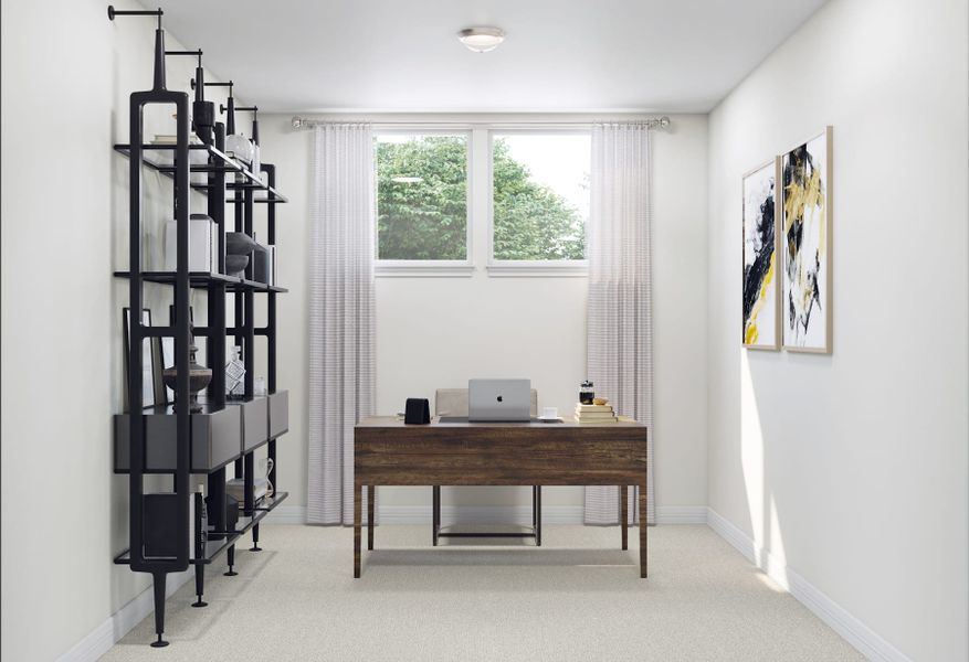 Representative furnished interior of a home built from the Verdin by Tri Pointe Homes in Oakhill Reserve, Tomball (Image 6).