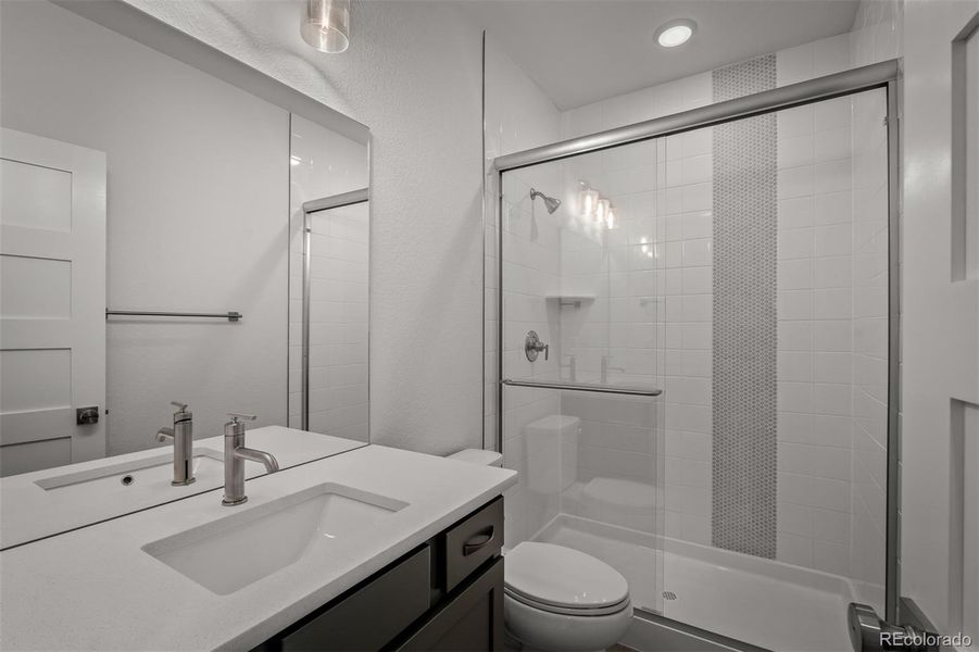 Furnished interior view inside a new home in Cloverleaf - Pinnacle Collection, Monument (Image 11).