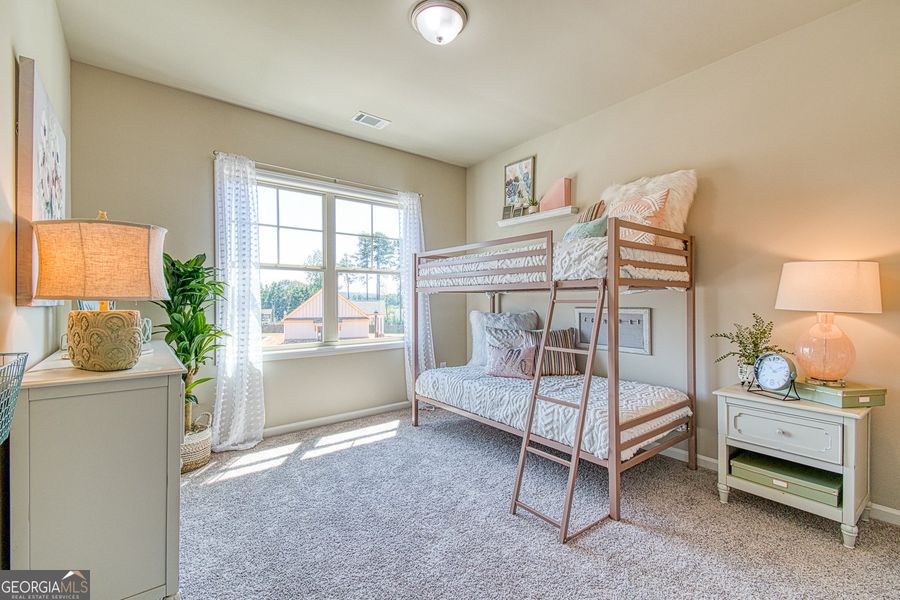 Furnished interior view inside a new home in Millstone at Mundy Mill, Gainesville (Image 13). Furnished interior view inside a new home in Millstone at Mundy Mill, Gainesville (Image 13).
