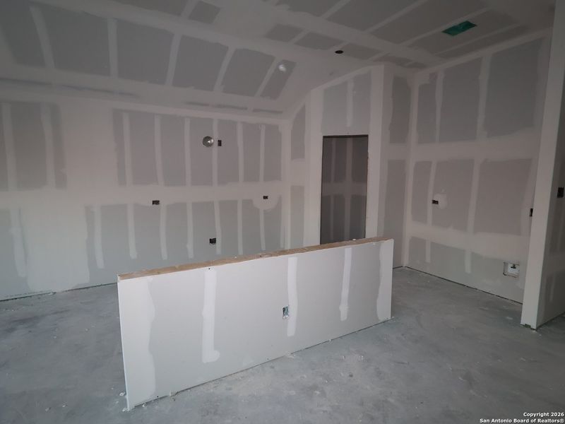 In-progress construction of a new home in Cinco Lakes, San Antonio, TX (Image 29).