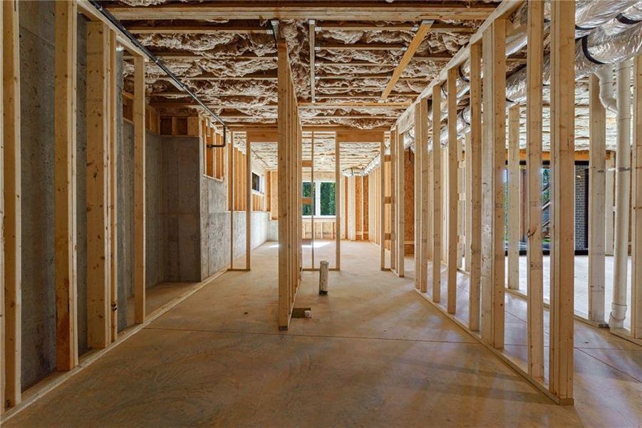 In-progress construction of a new home in , Cumming, GA (Image 117).