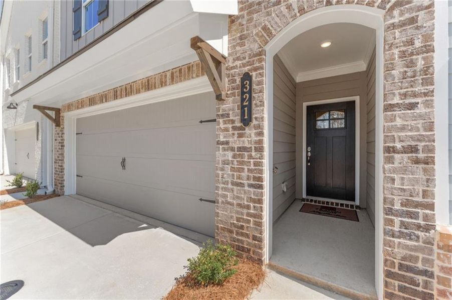 Exterior details and patio area of a home in Cherokee Township, Acworth (Image 3).