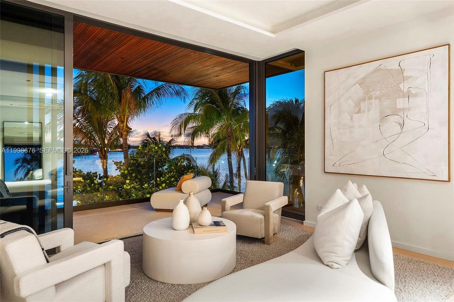 Furnished interior view inside a new home in , Bay Harbor Islands (Image 42).