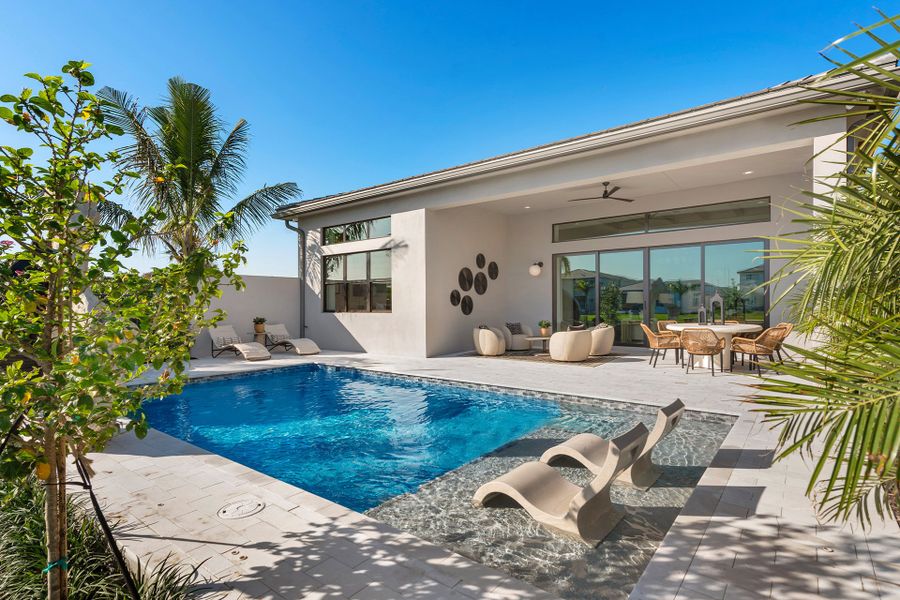 Representative exterior details of a home built from the Capri by GL Homes in Lotus Edge, Boca Raton (Image 4).