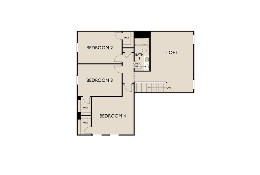 2D floor plan layout for the Winchester by Ashton Woods in Willow Springs, Buda, TX (Image 5). 2D floor plan layout for the Winchester by Ashton Woods in Willow Springs, Buda, TX (Image 5).