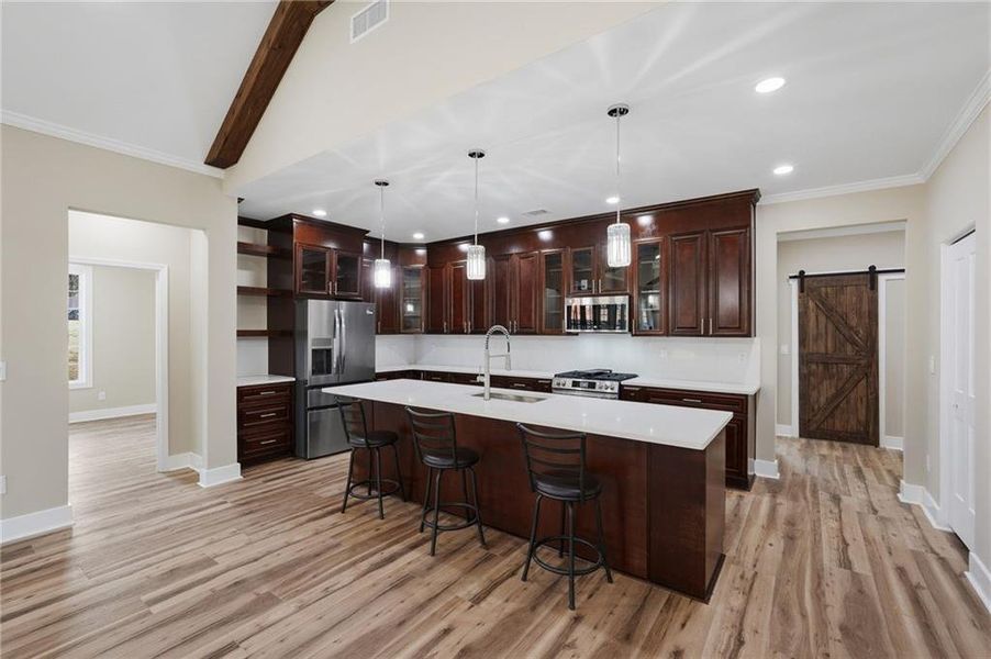 Furnished interior view inside a new home in , Stone Mountain (Image 8).