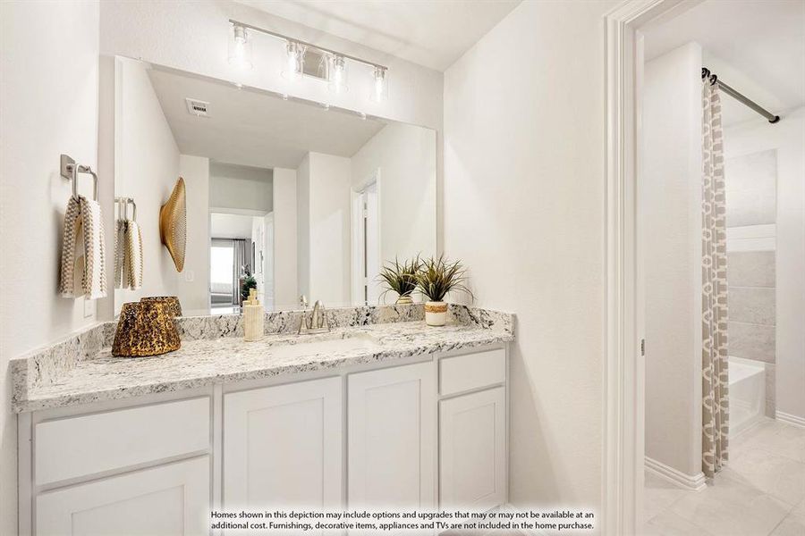 Furnished interior view inside a new home in Woodstone, Providence Village (Image 4).
