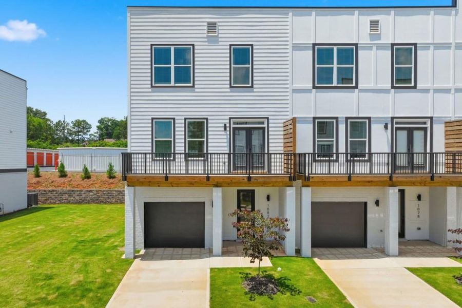 Front exterior of a new home in , Decatur, GA, highlighting curb appeal (Image 1). Front exterior of a new home in , Decatur, GA, highlighting curb appeal (Image 1).