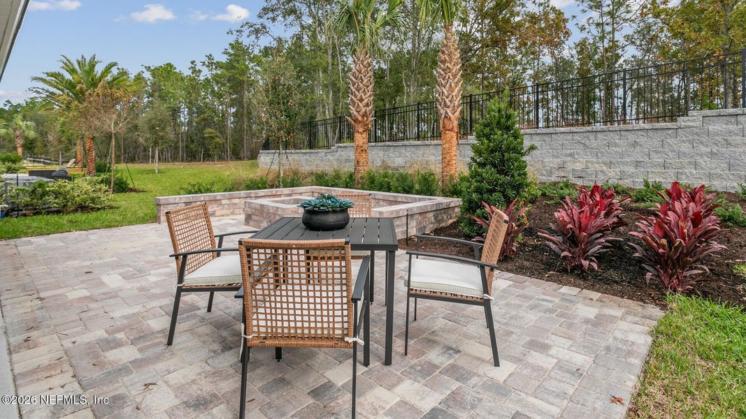 Exterior details and patio area of a home in Sawmill Branch, Palm Coast (Image 30). Exterior details and patio area of a home in Sawmill Branch, Palm Coast (Image 30).
