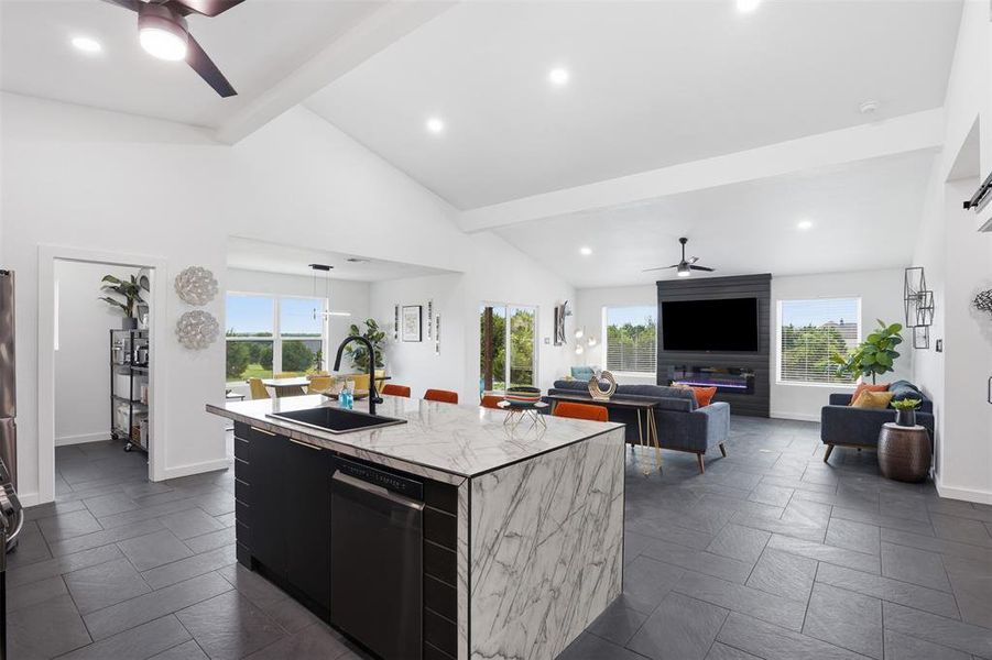 Furnished interior view inside a new home in , Granbury (Image 5).