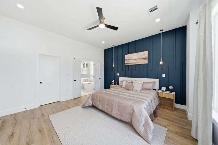 Furnished interior view inside a new home in , Houston (Image 17).