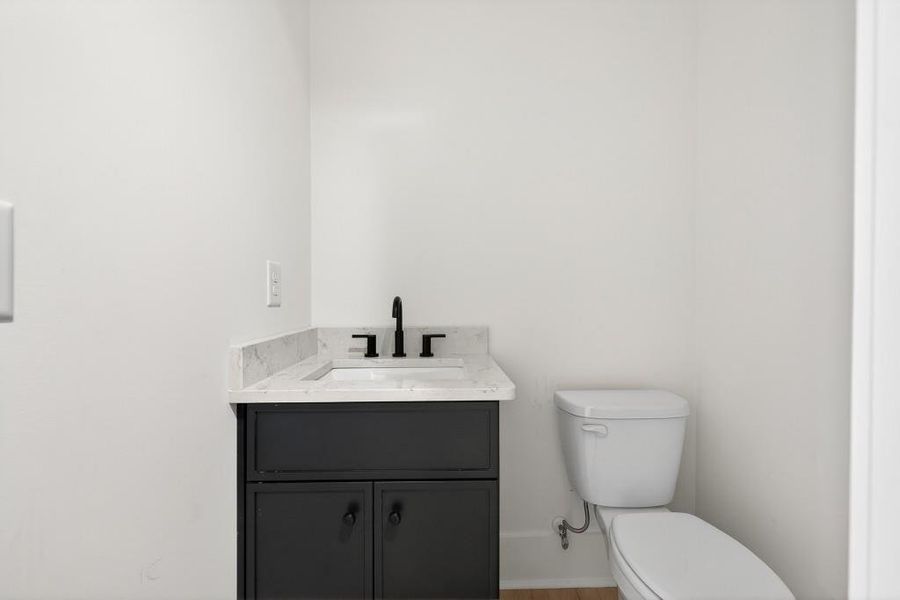 Furnished interior view inside a new home in Skyview On Broad, Sugar Hill (Image 8). Furnished interior view inside a new home in Skyview On Broad, Sugar Hill (Image 8).