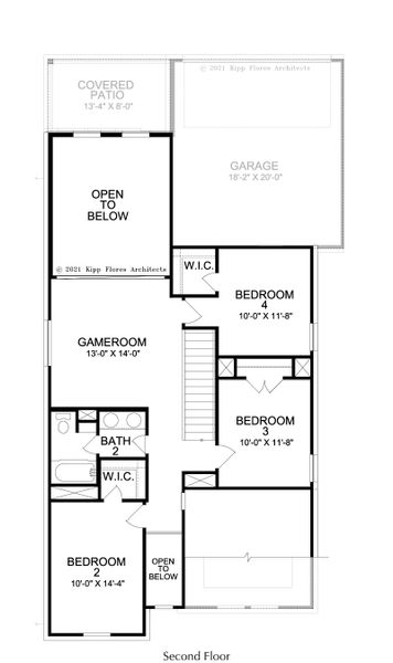 2D floor plan layout for the Duets D413 by Landon Homes in Lexington Frisco, Frisco, TX (Image 4). 2D floor plan layout for the Duets D413 by Landon Homes in Lexington Frisco, Frisco, TX (Image 4).