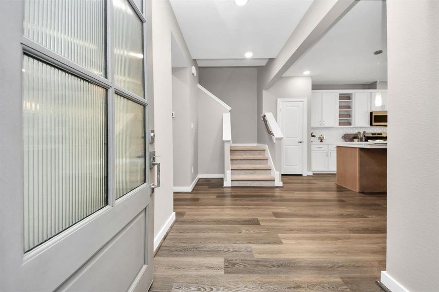 Beautiful, easy-to-clean floors throughout main living area