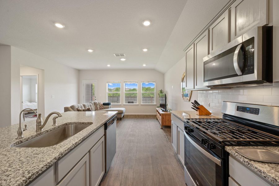 Furnished interior view inside a new home in Carillon, Manor (Image 9). Furnished interior view inside a new home in Carillon, Manor (Image 9).