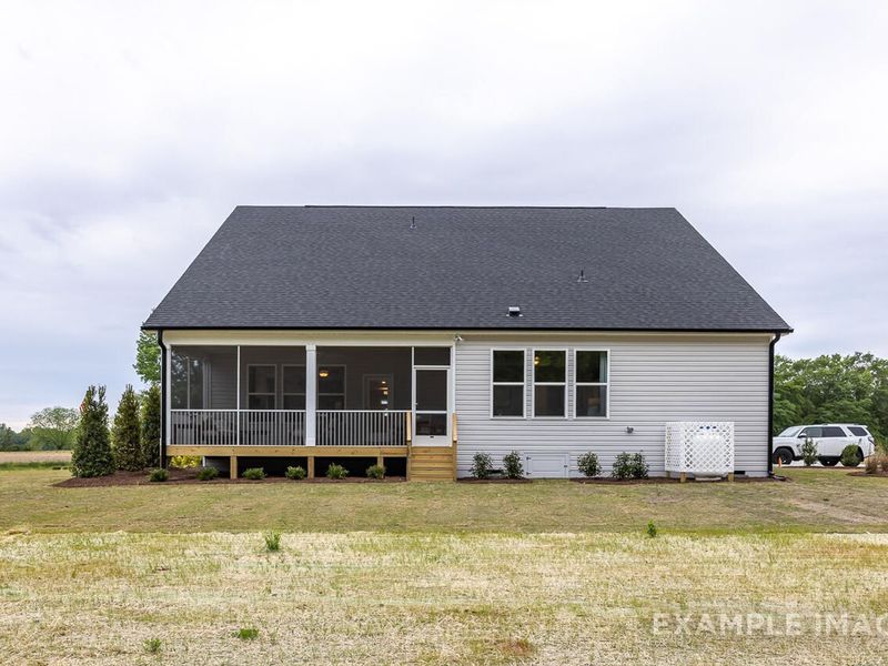 Exterior details and patio area of a home in Tobacco Road, Angier (Image 3).