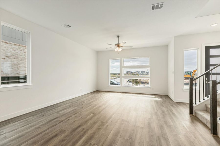 Spacious, unfurnished interior of a new home in Bridgeland Central, Cypress (Image 20).
