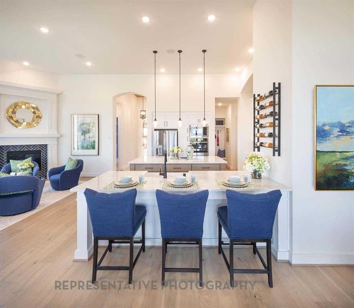 Furnished interior view inside a new home in Sandbrock Ranch, Aubrey (Image 6).