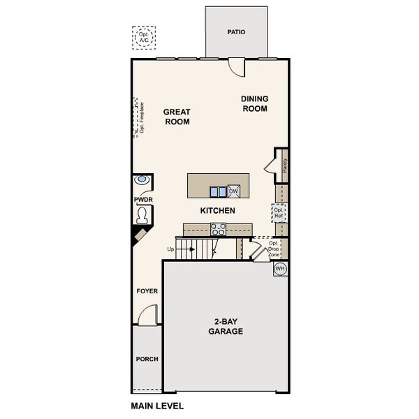 2D floor plan layout for the Aster by Century Communities in Magnolia Square, Austell, GA (Image 3).