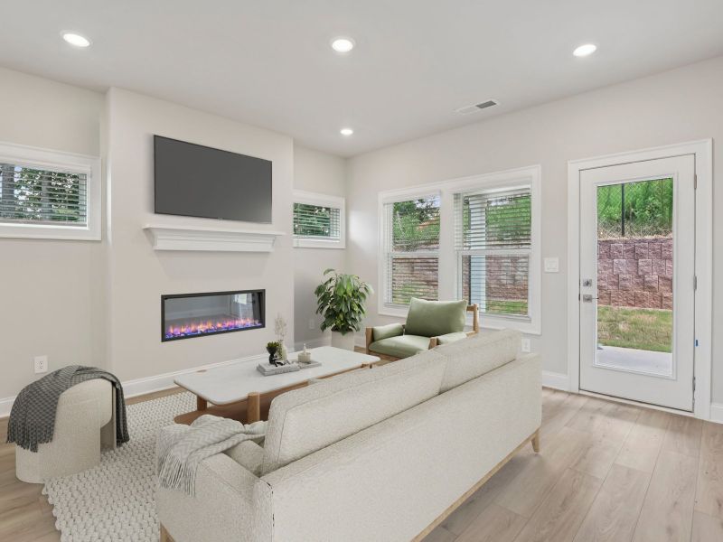 Furnished interior view inside a new home in Hemingway - Reserve Series, Cumming (Image 4).