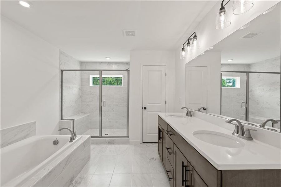 Furnished interior view inside a new home in Adler Springs, Powder Springs (Image 4).
